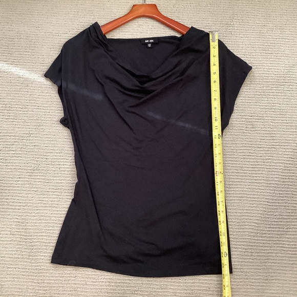 Saint + Sofia Cowl Neck Short Sleeve Tee - Picture 5 of 5